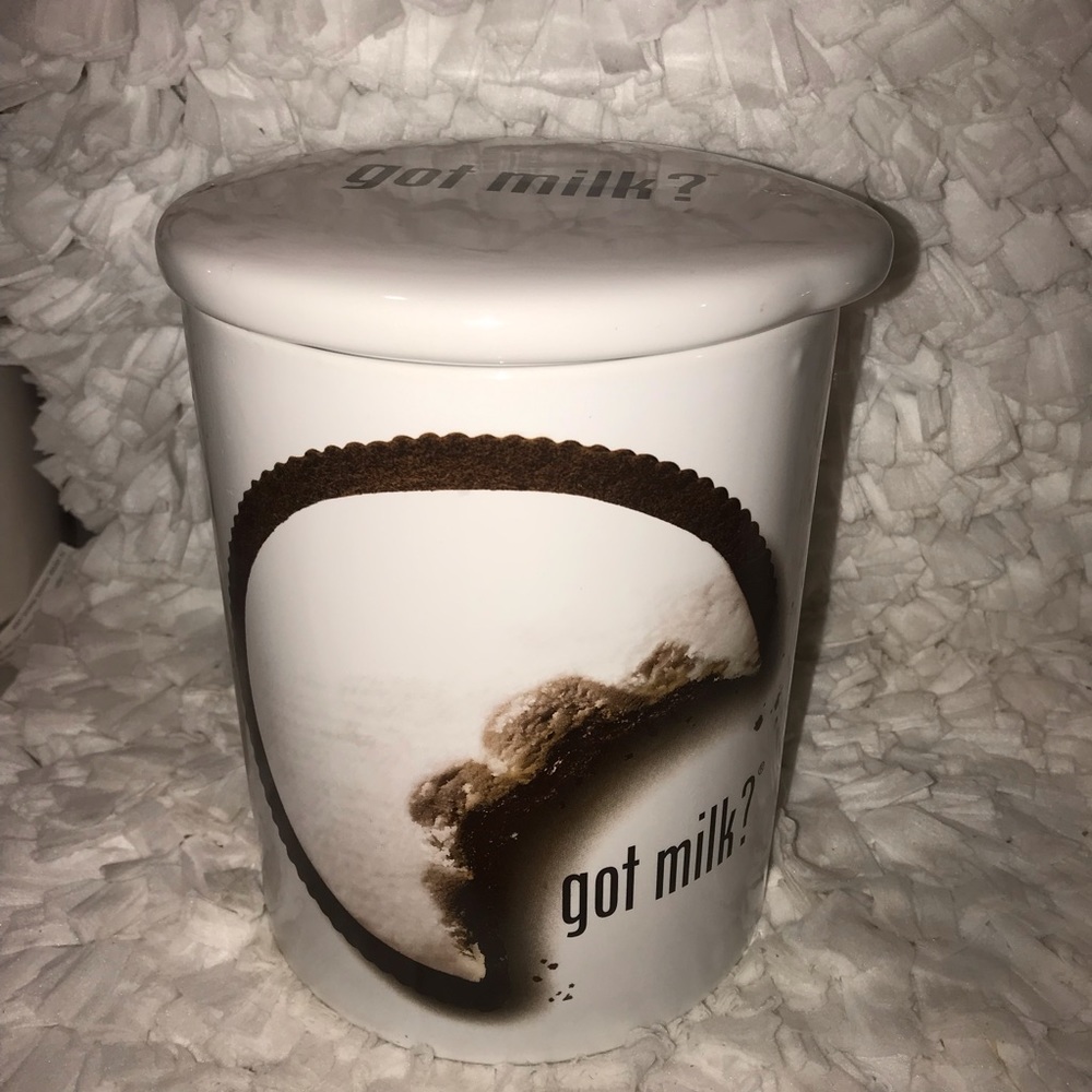 Got milk ? Oreo cookie jar